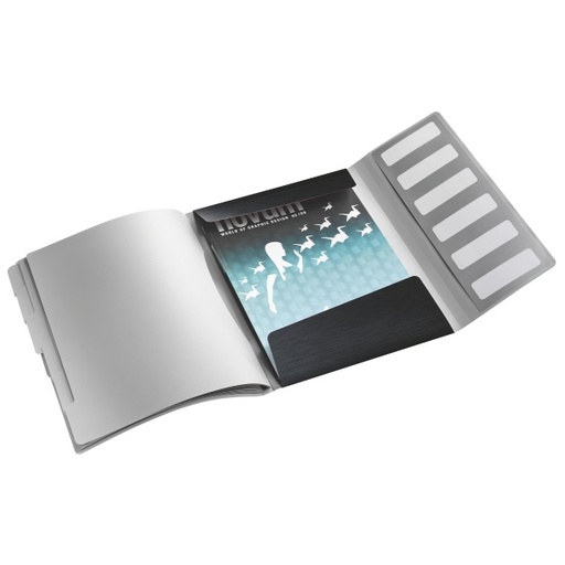 [OUT-39950094] Sorteermap Leitz Style PP A4 6-vaks satijn zwart