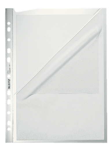 [ESS-47140003] Showtas Leitz Premium PP A4 130 micron 11-gaats 2 open zijden gekorreld transparant (100)