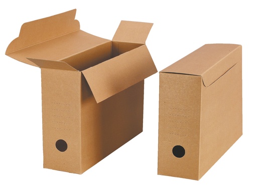 [ESS-49682] Archiefdoos Esselte karton folio 365x245mm rug 98mm met automatische montage bruin