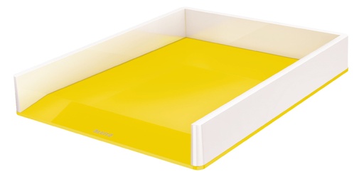 [OUT-53611016] Brievenbak Leitz WOW Duo PS A4 wit/geel metallic (5361116)