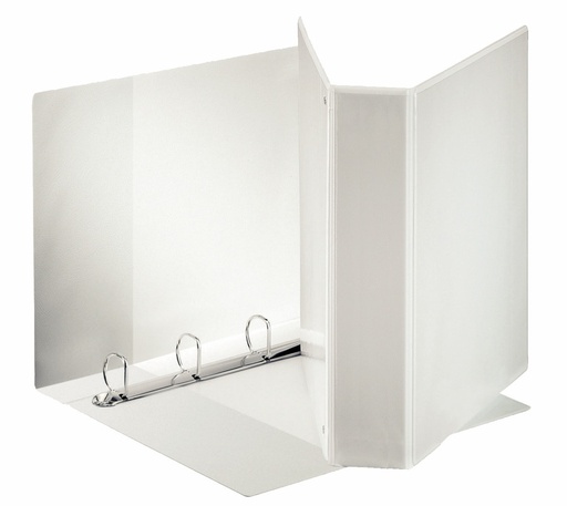 [ESS-55299] Panorama ringmap Esselte PP A4 maxi 4 D-ringen 60mm rug 86mm 3 insteekvakken wit