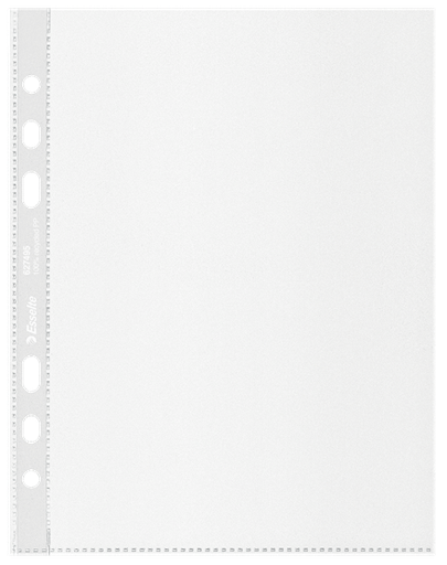 [ESS-627495] Showtas Esselte 100% Recycled PP A5 70 micron 6-gaats gekorreld transparant (100)