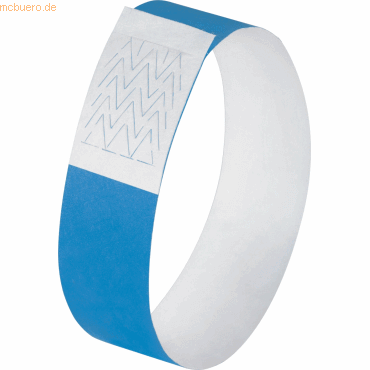[KAN-EB211] Evenementenbandjes Sigel Super Soft 255x25mm blauw (120)