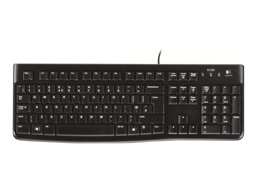 [ITA-K120] Toetsenbord Logitech K120 met draad AZERTY zwart