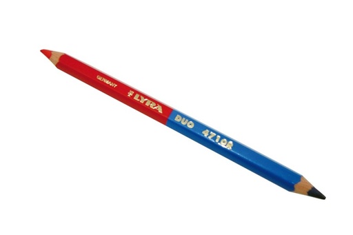 [KAN-4710R] Potlood Lyra rood/blauw duo giant dik 4710R