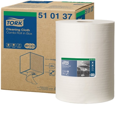 [OND-510137] Poetsdoek Tork Cleaning Cloth W1/W2/W3 1-laags 400vel