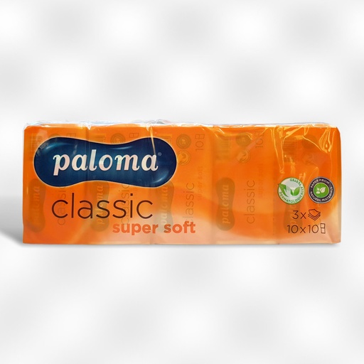 [OND-O002998] Papieren zakdoeken Paloma 3-laags 10vel (10)