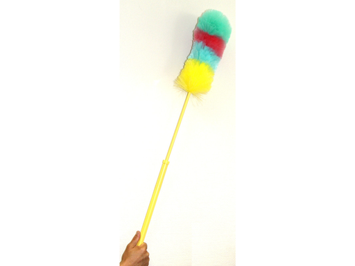 [OND-O001315] Plumeau in kunstvezel met telesteel 115cm