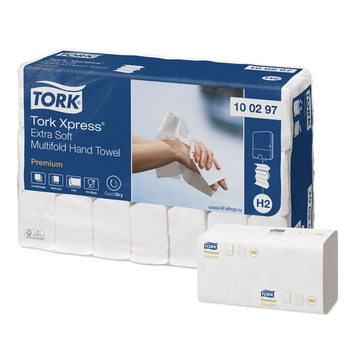 [OND-100297] Handdoeken Tork Xpress Multifold Extra Soft H2 2-laags 100vel (21) - FSC mix credit