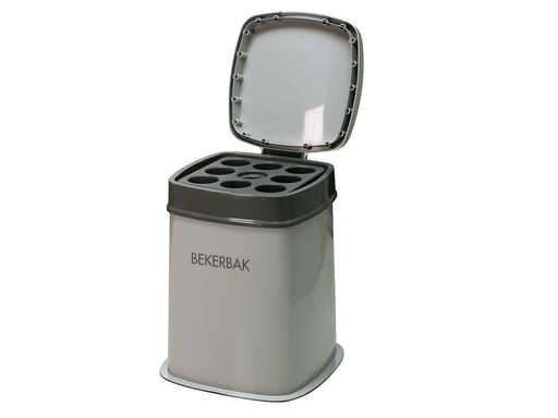 [OND-OVB489100] Bekerbak met kunststof inzet 35x55 grijs/graniet