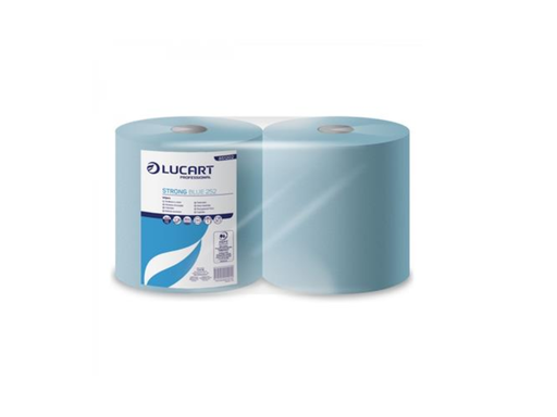[OND-LUC01] Poetsrol Lucart 3-laags 25cmx252m blauw (2)