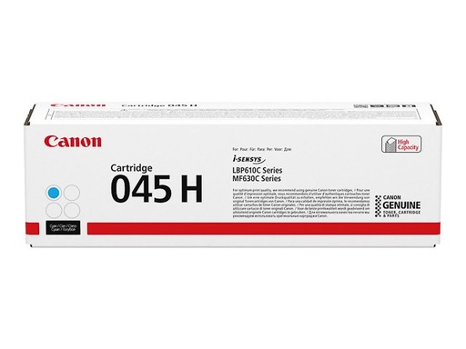 [CAN-045HC] Toner Canon color laser 045 HC imageClass LBP612CDW 2.200 paginas Cyaan