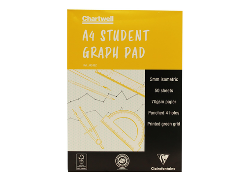 [EXA-J424BZ] Isometrisch milimeterpapier Clairefontaine Goldgraph A4 70g