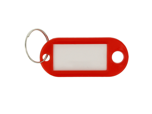 [WEST-E10651] Sleutelhanger Westcott met verwisselbaar etiket rood (100)