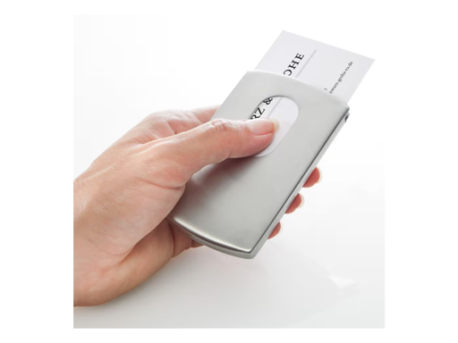 [KAN-VZ120] Visitekaarthouder Sigel Snap voor kaarten 91x57mm zilver