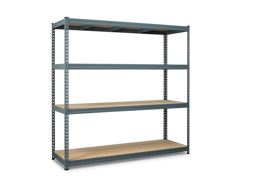 [TIM-471007] Rek Avasco Robus 400 180x180x60cm metaal met 4 legborden grijs