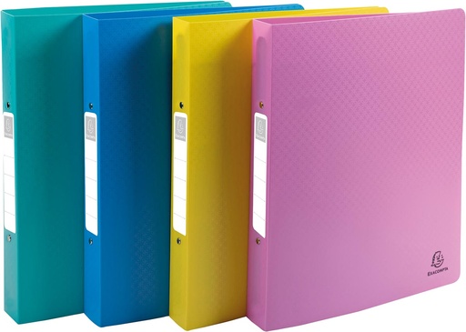 [TIM-54790E] Ringmap Exacompta Forever Young PP A4 maxi 2 O ringen 30mm rug 40mm assorti