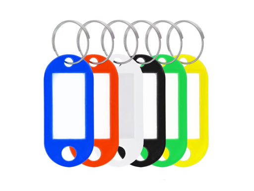 [WEST-E10653] Sleutelhanger Westcott met verwisselbaar etiket assorti (100)