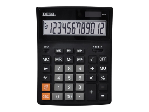 [TIM-30444] Bureaurekenmachine Desq Heavy Duty Xlarge 30444 Zwart