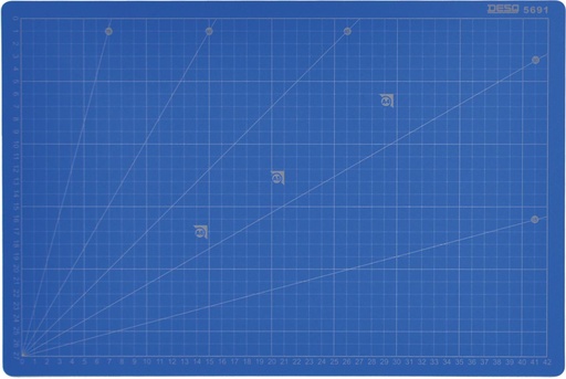 [TIM-5691] Snijmat Desq Professioneel 5-laags 30cmx45cm Blauw