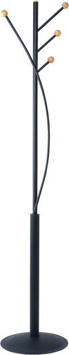 [TIM-9405570] Kapstok Maul MAULaura 4 kledinghaken hoogte 180cm Zwart