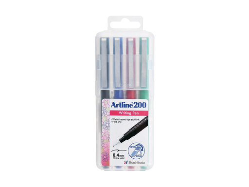 [TIM-200B4] Fineliner Artline 200 0,4mm assorti (4)