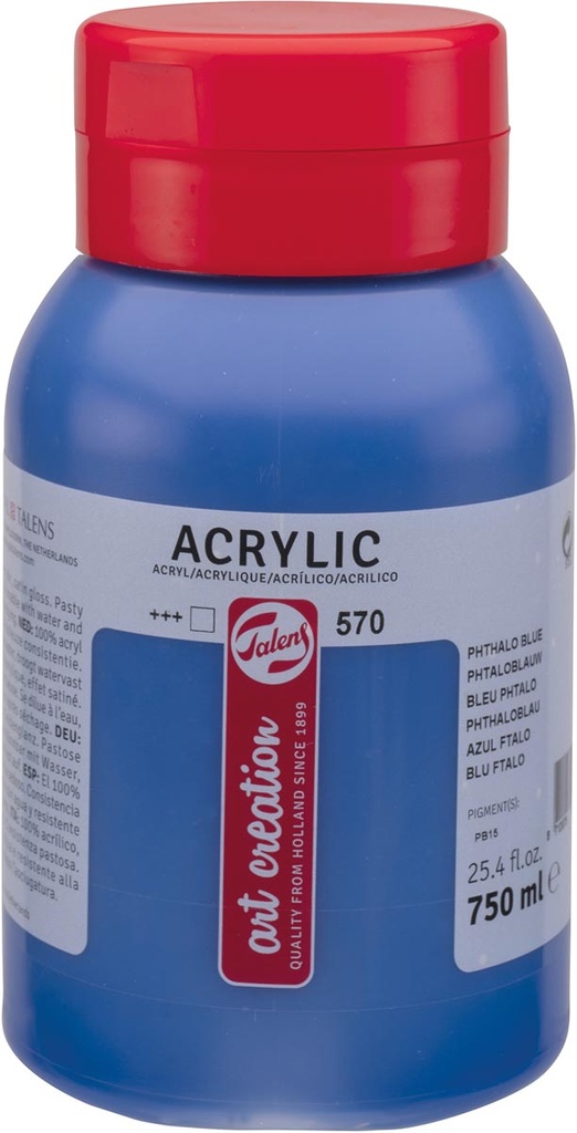 Acrylverf flacon Tales Art 750 ml phtaloblauw
