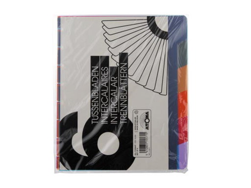 [TIM-4155710] Tabbladen Atoma PP A5 6 tabs assorti