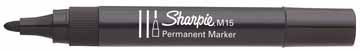[192584] Permanent marker Sharpie M15 ronde punt 2mm zwart