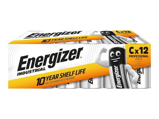[TIM-E1070] Batterij Energizer Industrial Alkaline C/LR14/E93 (12)
