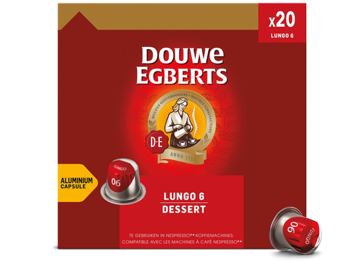 [TIM-KF12701] Koffiecapsules Douwe Egberts Lungo Dessert (20)