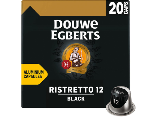 [TIM-KF12741] Koffiecapsules Douwe Egberts Black (20)
