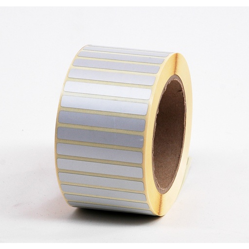 [ETI-20901709] Etiketten polyester 3M op rol 60x8mm kern 76mm permanent mat zilver (3000)