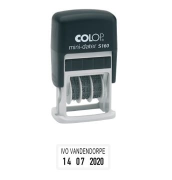 [COL-S160] Datumstempel Colop S160 Mini date + Tekst