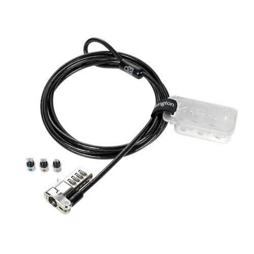 [ACCO-K62316WW] Laptopslot cijferslot Kensington universal 3-in-1 combination lock - resettable T-Bar&Nano&Wedge anchors