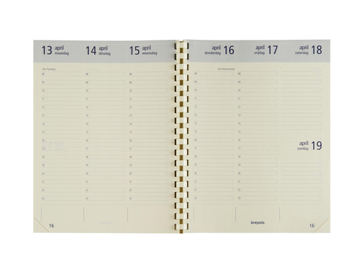 [AGE-1179900] Vulling agenda Brepols 2027 Optivision Large Nederlandstalig 1 week/2 pagina's