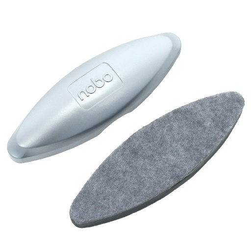 [ACCO-1904100] Bordwisser Nobo voor glasborden magnetisch zilver