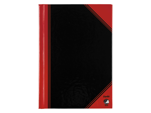 [TIM-1302813] Notitieboekje Bantex A5 gelijnd 192 blz. Rood en Zwart