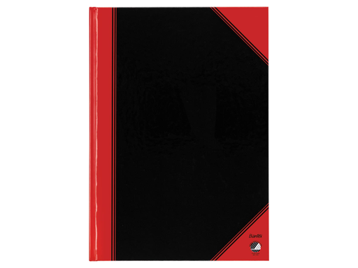 [TIM-1302825] Notitieboekje Bantex A6 gelijnd 192 Blz. Rood en Zwart