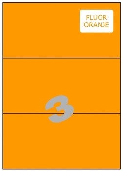 [ETI-ETIK06] Etiket 03 etik/blad 210x99mm 600bl/d fluo oranje
