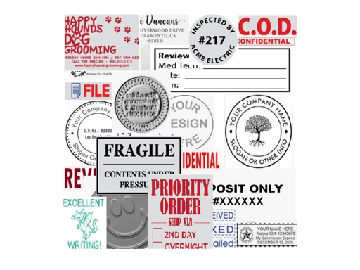 [TRO-TPL46045] Tekstplaatje voor Trodat Printy 46045 met inktkussen