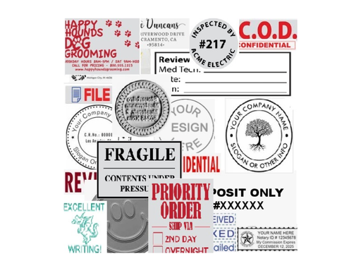 [TRO-TPL46050] Tekstplaatje voor Trodat Printy 46050 met inktkussen