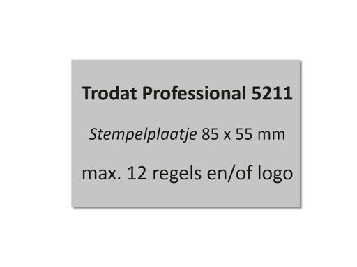 [TRO-TPL5211] Tekstplaatje Trodat Professional 5211 met inktkussen