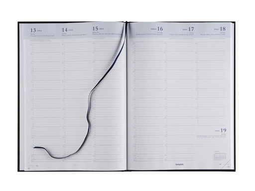 [AGE-3012560] Agenda Brepols Omega Lima 210x290mm zestalig bordeaux 2026 1 week/2 pagina's