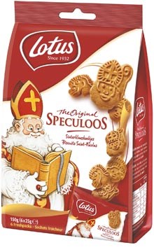 [TIM-89567] Speculaaskoekjes Lotus sinterklaas mini 6 x 25g