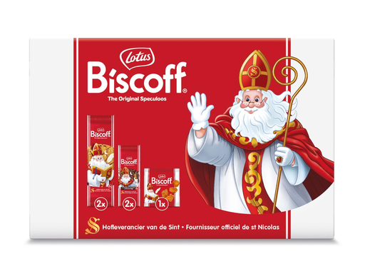[TIM-89618] Speculaaskoekjes Lotus sinterklaasdoosje 180g (5)