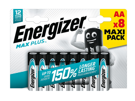 [TIM-3736207] Batterijen Energizer Max Plus AA (8)