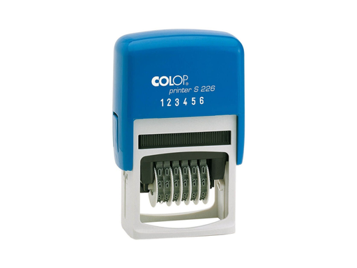 [COL-S226] Nummerstempel Colop 6 banden zwart