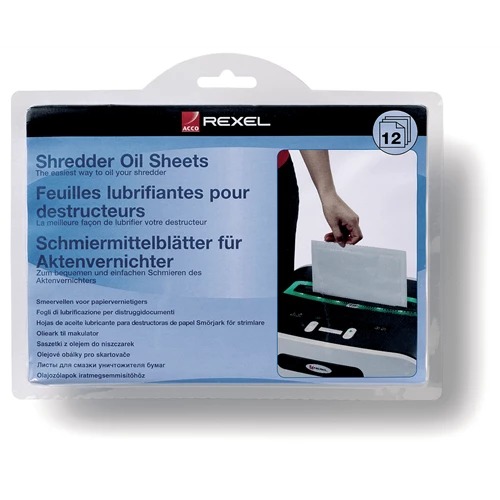 [ACCO-2101948] Oilvellen Rexel voor papiervernietiger (12)