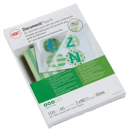 [ACCO-IB575037] Lamineerhoes GBC A5 2x80µ glanzend (100)